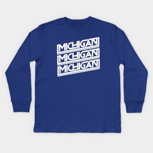 Michigan Kids Long Sleeve T-Shirt